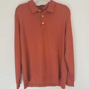 Lands' End Long Sleeve Polo 100% Supima Cotton
